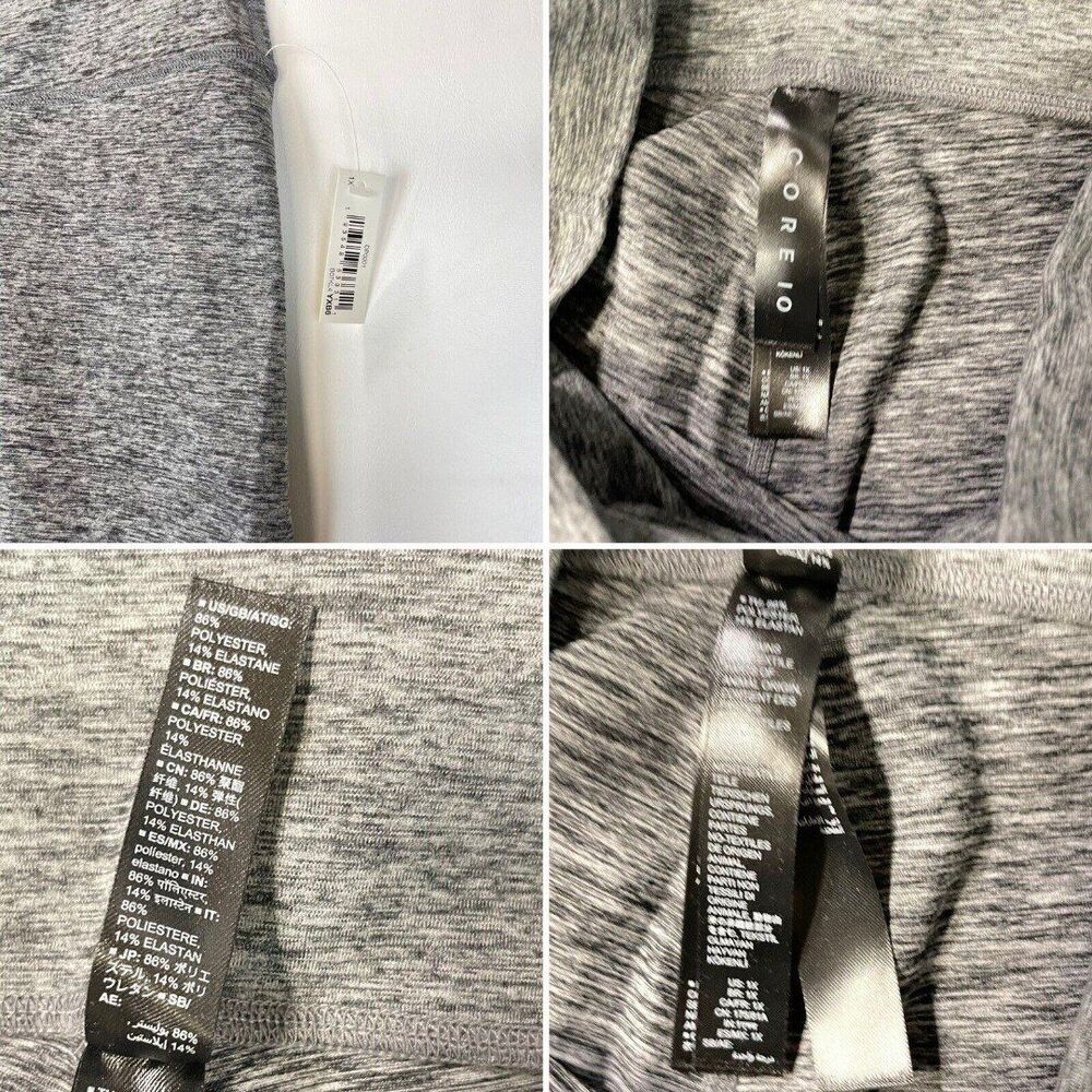 New Women Yoga Leggings 1X heather grey high waist - Picture 7 of 12